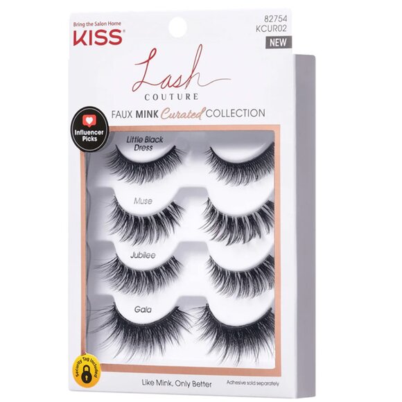 Kiss lash Couture Faux Mink Curated Collection Eyelashes / 4 Pairs - Picture 2 of 4